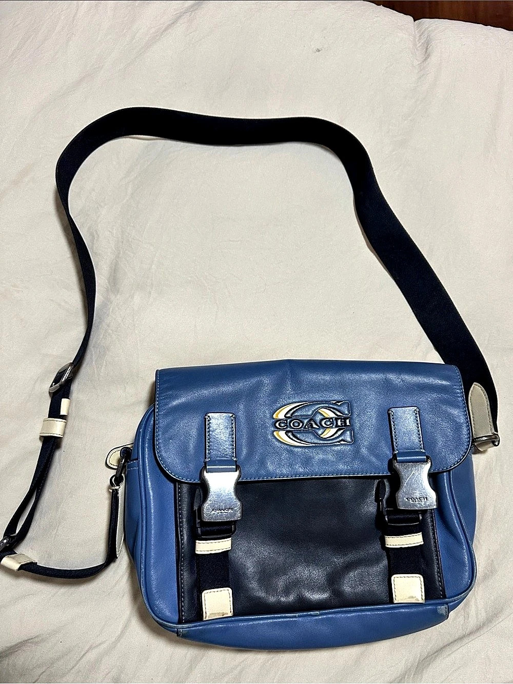 Coach Blue & Black Crossbody Bag